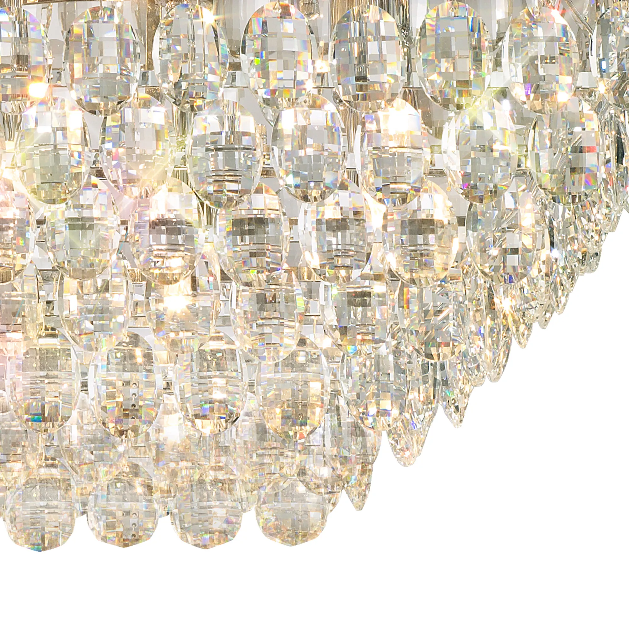Coniston Linear Flush Ceiling 11 Light (21.8kg) Polished Chrome IL32825  Diyas Coniston Polished Chrome